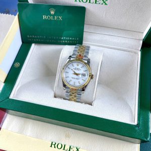 Rolex Datejust mặt số Trắng  - Size 40mm  - Máy Cơ  Nhật (Automatic) - Kính Sapphire chống trầy xước - Vỏ thép 904L cao cấp