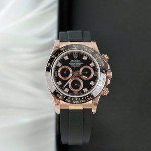 Hàng tuyển Rolex Daytona mặt số Black, cọc số đá  Size 40mm, máy 7750 Thuỵ Sỹ đỉnh chóp