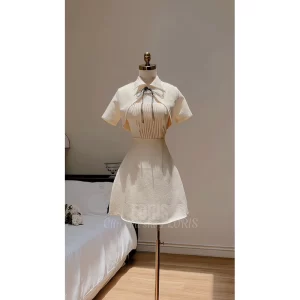 Pleated Spaghetti-Strap Dress & Matching Jacket Set Chic, Feminine & Ready-to-Wear for Any Occasion