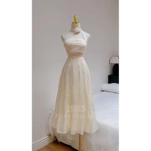 Tie-Neck Midi Dress – Elegant & Effortless for Events or Everyday Strolls Soft Silhouette | Chic Design | Versatile Style