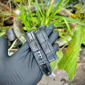 Handcrafted crocodile leather Hublot watch strap